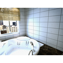 Unite Hexetta White Satin Structured Tile 