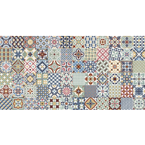 Sutura Multi Mix Porcelain Glazed Insert Matt Tile 