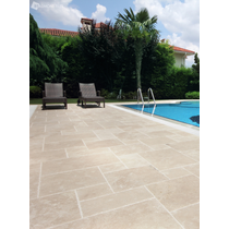French Vanilla Honed & Filled Travertine 