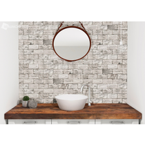 Aged Wood White Matt Tile 