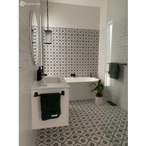 Majorca Flower White Matt Tile 