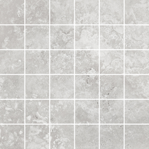 Pompeii Travertine Grigio Microtec Textured Mosaic Tile 