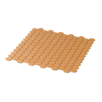 Regency Yellow Hexagon Textured Mosaic Tile 