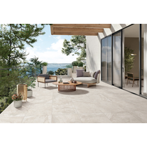 Pompeii Travertine Avorio Structured Textured 20mm Paver 